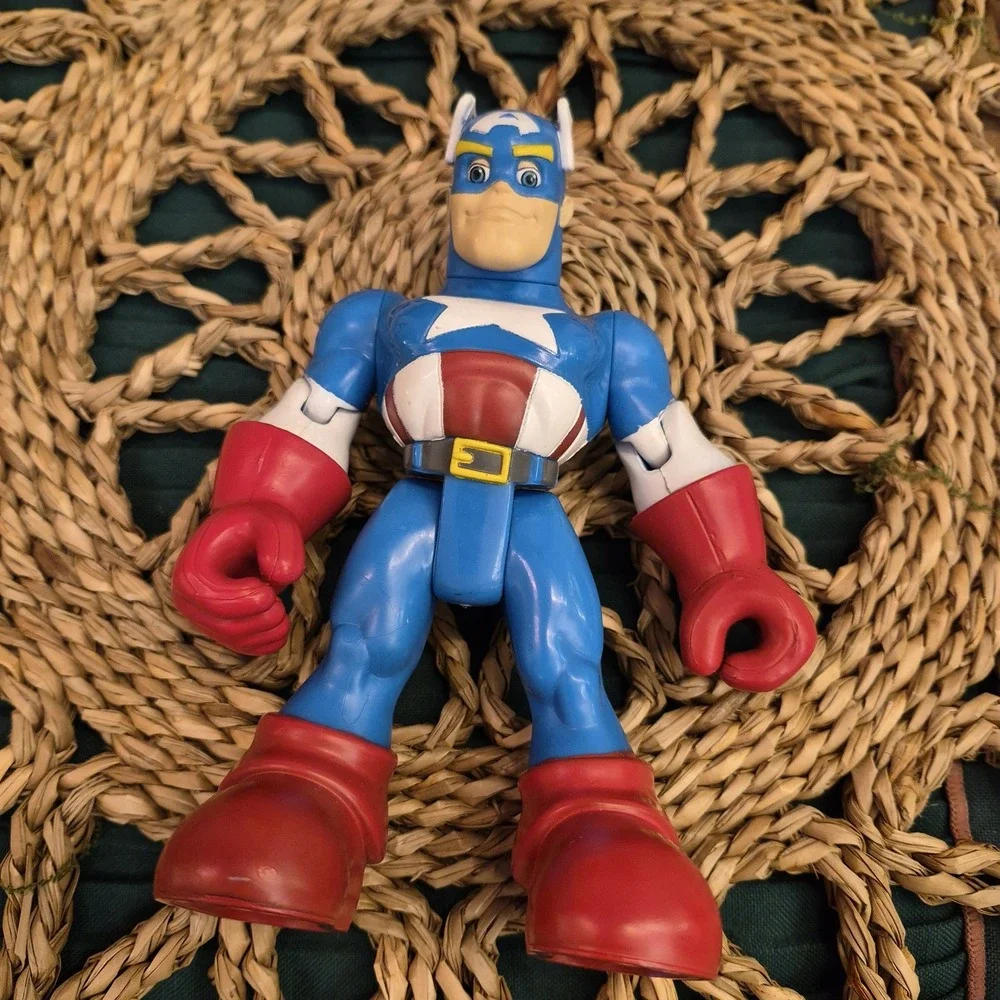 ✅Marvel Spider-Man and Friends Captain America 6 Inch Action Figure#️⃣35
